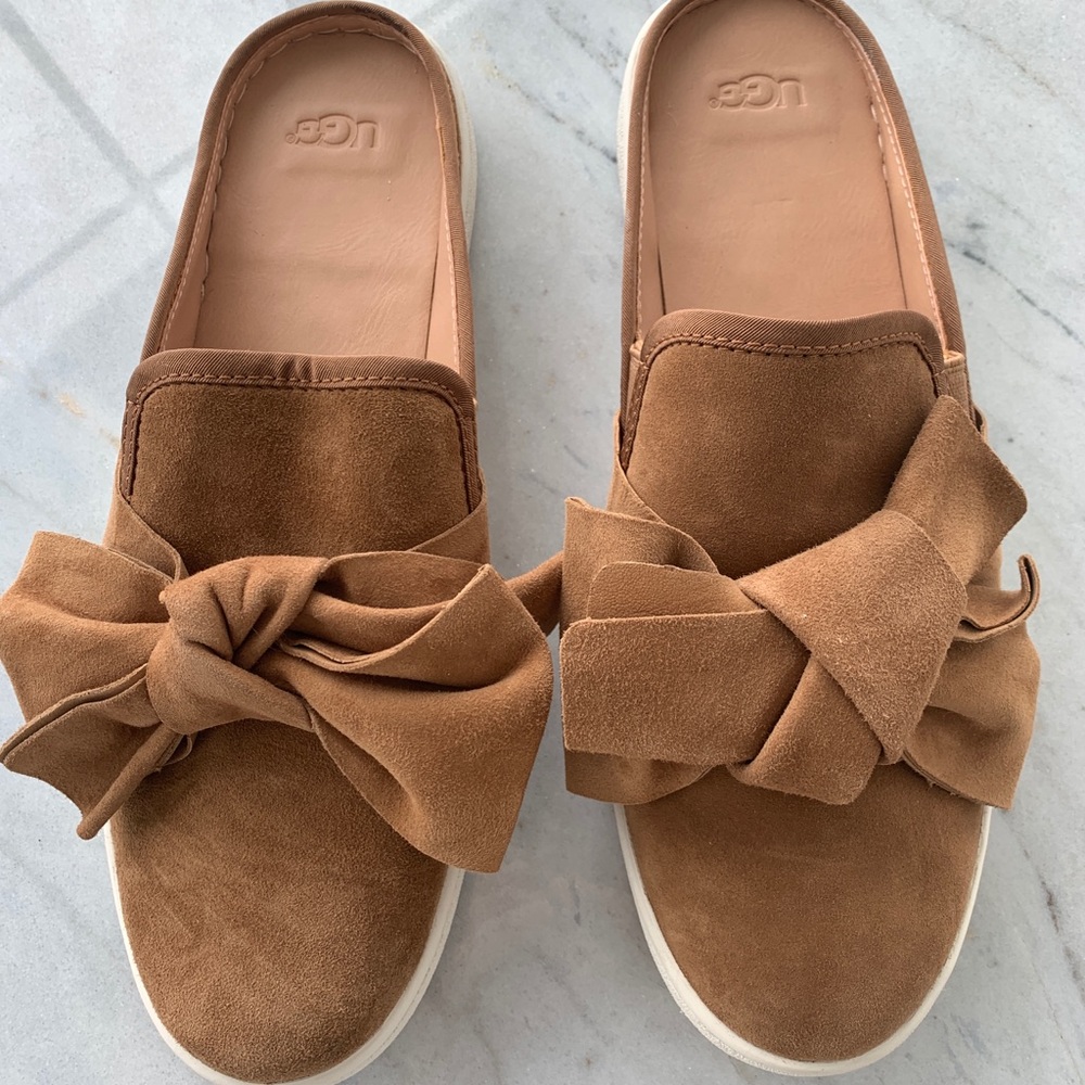 Ugg Lucy Bow Suede Sneaker Mules